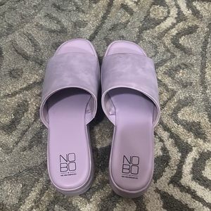 beautiful lavender sandals